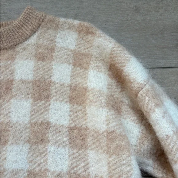 Sezane Becky Plaid Gingham Jumper - Picture 3 of 14